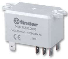 66.82.8.230.0000 - Power Relay, DPDT, 230V AC, 30A