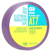 AT7 VIOLET 33M X 19MM - Electrical Insulation Tape, 19mm x 33m, Violet