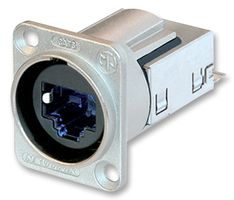NE8FDY-C6 - etherCON D Shell, C6, Panel Mount, IDC Termination, Nickel Housing