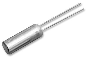 CFS206-32.768-KDZF-UB - 32.768kHz Tunning Fork Crystal, Cylinder Radial, 6.2mm x 2mm Dia, 12.5pF, 20ppm