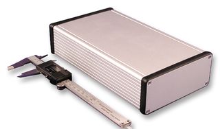 1455Q2201 - Aluminium Enclosure, Metal End Panels, 125x52x220mm