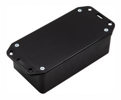 BIM2004/IP-BLK - IP54 Black ABS Enclosure with Flanged Lid - 140x67x41mm