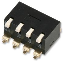 MCEPM-04 - DIP / SIP Switch, SMD Piano Key, SPST-NO, 24V, 4 Way