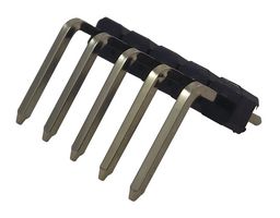 2211R-05G - Header, 1 Row, Right Angle, 5 Way