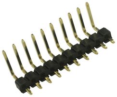 MC34755 - Header, 1 Row, Right Angle, 10 Way