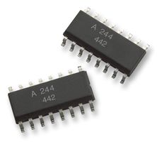 ACPL-244-560E - 4 Channel Optocoupler, Transistor Output, SOIC, 16 Pins, 50mA, 3kV, 20%