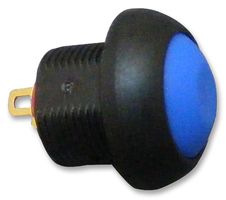 MCPAS6B2M1CE7 - Push Button Switch, Momentary, SPST-NO, 13.6mm, IP67, Blue