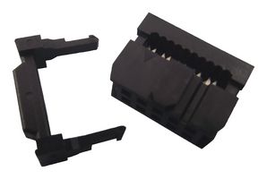 61201023021 - Socket, 2.54mm, IDC, with Strain Relief, 10 Way
