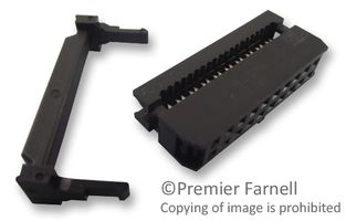 61202023021 - Socket, 2.54mm, IDC, with Strain Relief, 20 Way