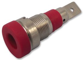24.241.1 - 4mm Socket, Panel Mount, Red, 25A