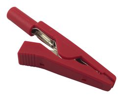 A-8.101-R - Crocodile Clip, Red, 2mm Socket