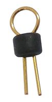 TEST-1(BK) - Through Hole PCB Test Terminals, 1-1.8mm PCB Hole, Black Loop 100 Pack