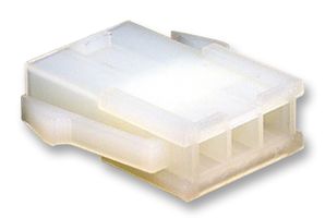 39-01-4033 - Mini-Fit Jr. Plug Housing, 4.2mm Pitch, Single Row with Panel Mount Ears, 3 Way