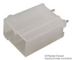 39-29-3026 - Mini-Fit Jr. Header, 2 Row, Vertical, without Snap-in Plastic Peg PCB Lock, 2 Way, with Drain Holes
