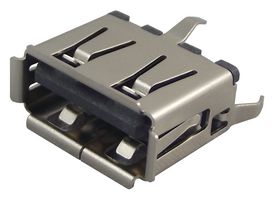 105057-0001 - 4 Way USB Connector Vertical USB 2.0 Type A  Socket, PCB Mount