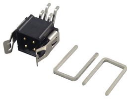 M80-6660442 - Pin Header, With Latch, Board-to-Board, Wire-to-Board, 2mm, 2 Rows, 4 Contacts