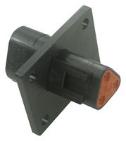 DT043P-CL06 - Recept, Flange Mount, DT Series, Pins, 3 Way