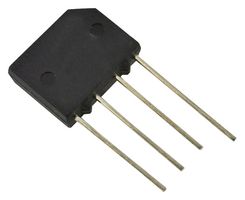 KBP204G - Bridge Rectifier, Single Phase, 400 V, 2 A, SIP, 4 Pins, 1.1 V
