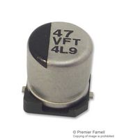 EEEFT1V470AR - SMD Aluminium Electrolytic Capacitor, Radial Can - SMD, 47 uF, 35 V, 0.36 ohm, 2000 hours @ 105°C