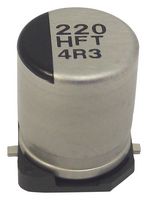 EEEFT1H221AP - SMD Aluminium Electrolytic Capacitor, Radial Can - SMD, 220 uF, 50 V, 0.18 ohm