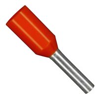 GTR0.5-8 - Wire Ferrule, German Code, Single Wire, 20 AWG, 0.5 mm², 8 mm, Orange, GTR, 100 Pack