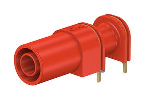 66.9040-22 - 4mm Socket, R/A, PCB, Red