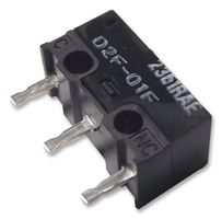D2F01F - Ultra Subminiature Pin Plunger Microswitch, SPDT, 30V DC, 100mA