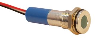 Q8F3CXXB12E - LED Indicator 8mm Flush Blue 12V