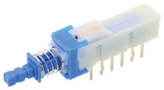 SPUN191600 - Push Button Switch, Off On, Latching, DPDT, 30V DC, 100mA
