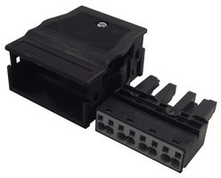 770-104 - Socket, WINSTA MIDI, 4 Way, Black
