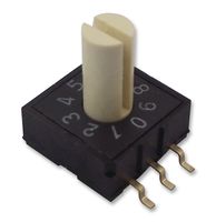 MCRM2HAF-10R-V-B - 10 Position Rotary Coded Switch, SMD, BCD, 24V DC, 25mA, 3x2