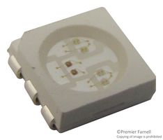 703-1039 - LED, RGB, Red, Green, Blue, SMD, 5mm x 5mm, 120 Degree, Square, R 30mA, G 30mA, B 30mA
