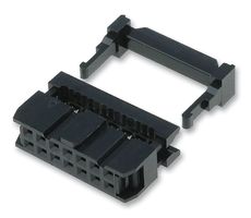 T812114A101CEU - Socket, IDC, Strain Relief, 2.54mm, 14 Way
