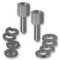 3341-1L-BULK-PKG - Connector Accessory, Jack Socket Screw, D Sub and D Ribbon Connectors, 4-40, 4.8 mm, 7.9 mm