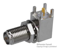 73251-2200 - RF / Coaxial Connector, SMA Coaxial, Right Angle Bulkhead Jack, Through Hole Right Angle, 50 ohm