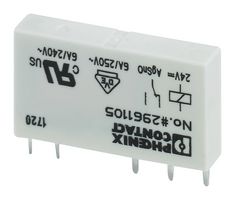 2961105 - PCB Single Power Relay, SPDT, Non Latching, 24V DC, 6A