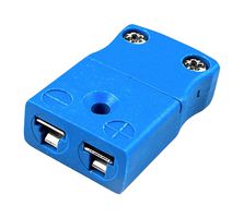 AM-T-LCF - ANSI Miniature Inline Thermocouple Socket, Blue, T Type