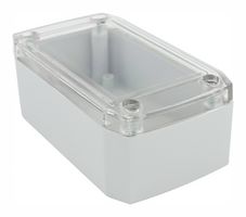 CSACTT001 - IP54 ABS Enclosure with Transparent Polycarbonate Lid - 90x50x35mm