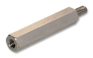 R30-3000702 - Brass Threaded Hex Standoff / Spacer, Male to Female, M3 x 7mm + 6mm Stud