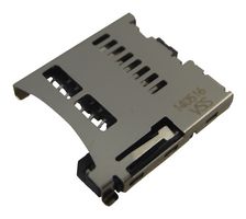 47352-1001 - Memory Card Connector, MicroSD, Push-Push, 8 Contacts, Copper Alloy, Gold Plated Contacts, 47352