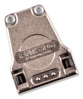 172704-0096 - D Sub DE Backshell, 172704, 180 Degree, Zinc Body