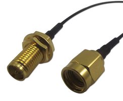 MC000791 - RF Cable Assembly, SMA RP Plug to SMA RP Bulkhead Jack, 50ohm, 200mm