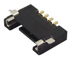 503763-0491 - Pin Header, Signal, 1 mm, 1 Rows, 4 Contacts, Surface Mount Right Angle, Pico-Lock 503763