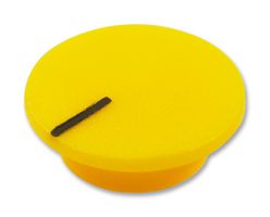 MPCL1772 - Yellow Knob Cap with Black Marker Line