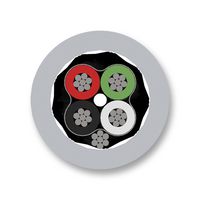 PP000886 - LSF Screened Data Cable, 4 Core, 24 AWG, 0.2 mm², 100m, Grey