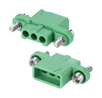 M300-2250396F2 - Connector Housing, Black / Green, M300, Socket, 3 Ways, 3mm