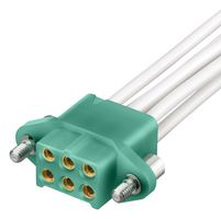 M300-2240696F2 - Connector Housing, Black / Green, M300, Socket, 6 Ways, 3mm