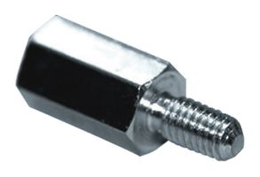 005.13.058 - Brass Threaded Hex Standoff / Spacer, Male to Female, M3 x 5mm + 5mm Stud, 5mm A/F