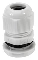 NGM12-GY - Nylon Dome Headed Cable Gland Grey 3 - 6.5mm M12 10 Pack