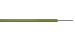 PP001082 - SIAF Flexible Stranded Silicone Rubber Wire, Green / Yellow, 0.75 mm², 100m